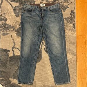 PAIGE Women's Straight Jeans in Classic Blue
